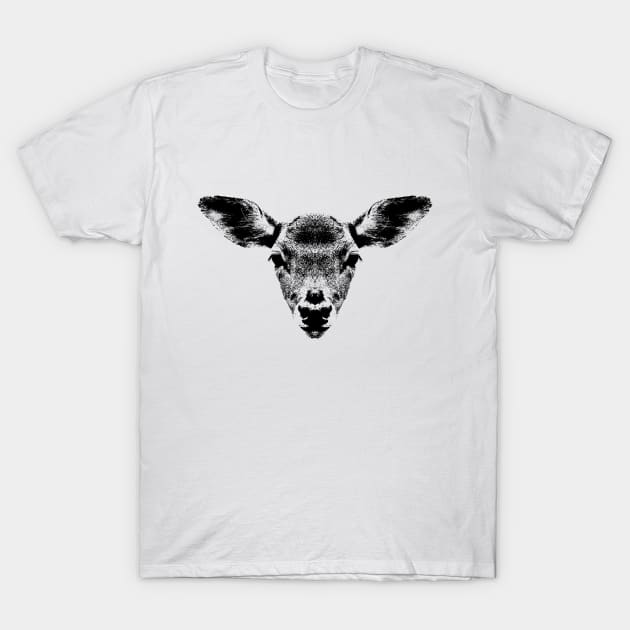 Head of a roe T-Shirt by R LANG GRAPHICS